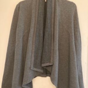Dark grey fleece-lined Andrea Jovine cardigan